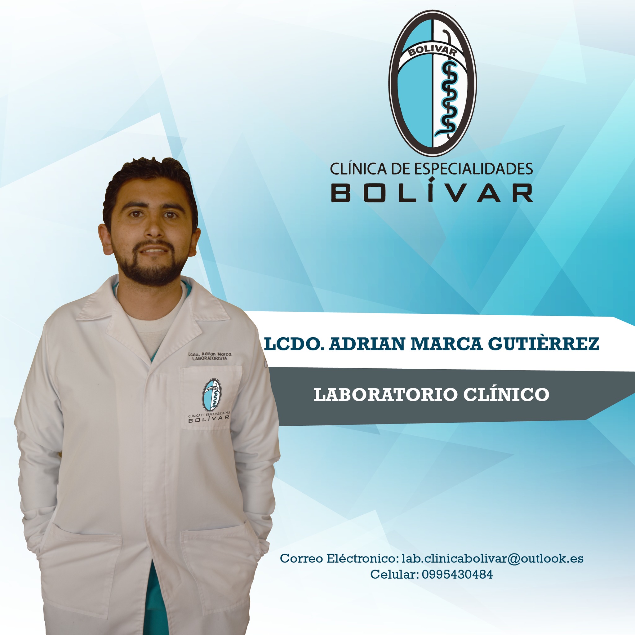 Lcdo. Adrian Marca Gutiérrez – Laboratorio Clínico